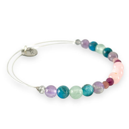 Apatite stones featured in Serenity Bracelet design