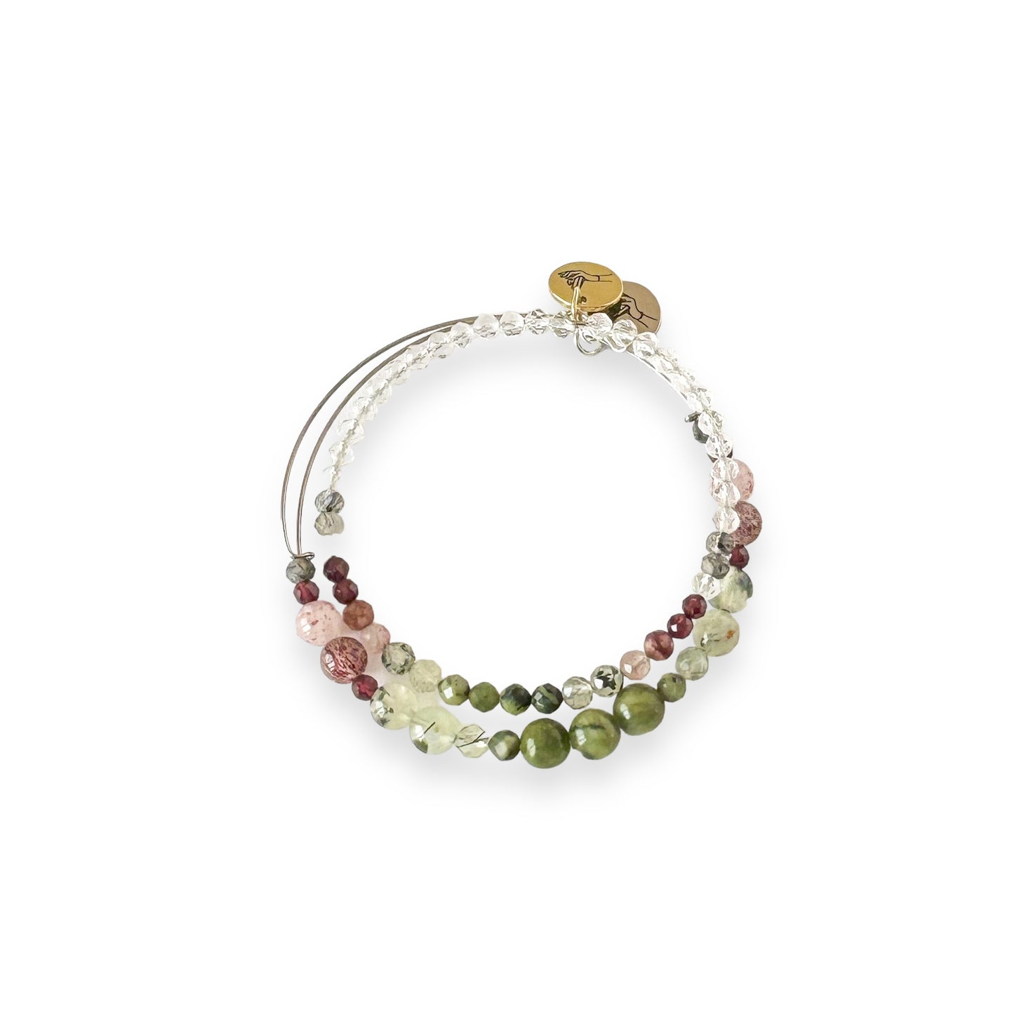 Clear Quartz tenacity wrap bracelet