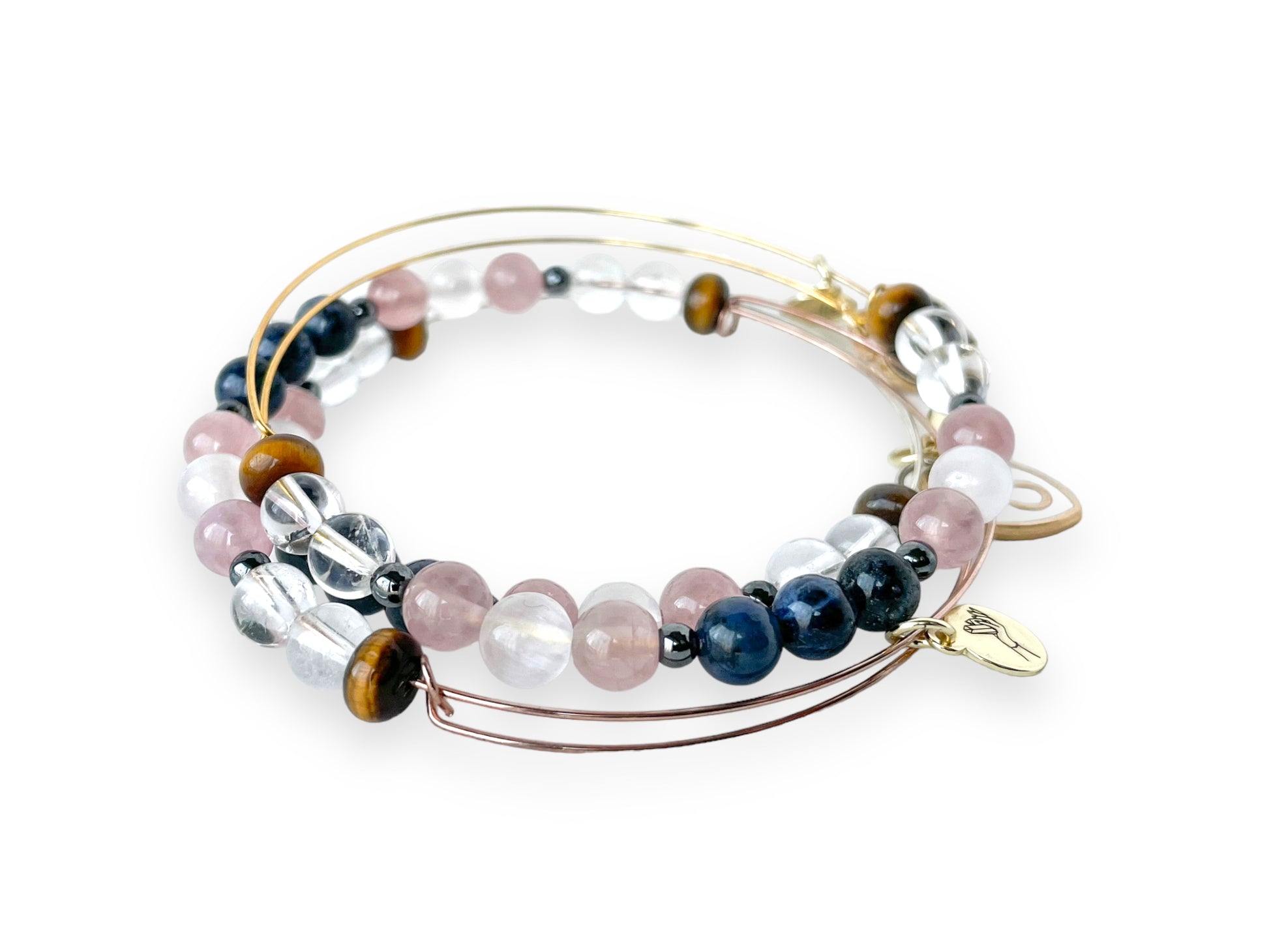 Stack of Taurus Bracelets, illustrating the blend for empowerment and style