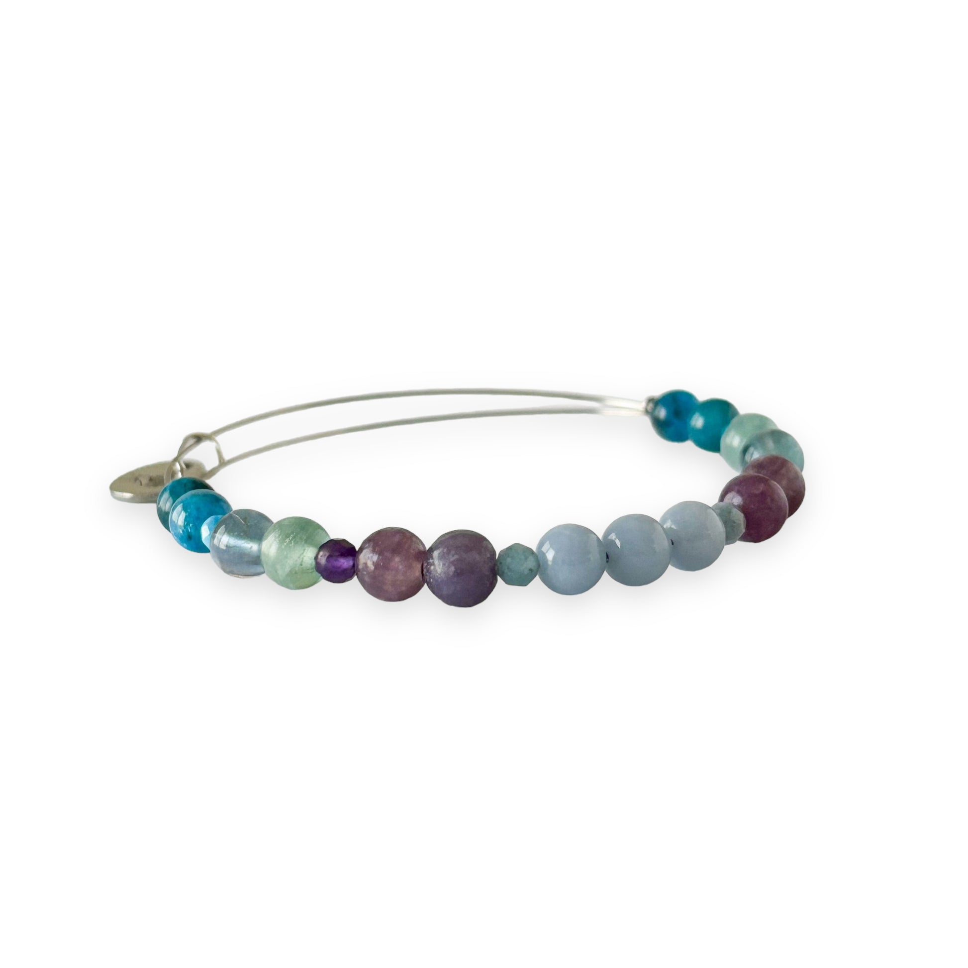 Handcrafted crystal bangle for inner peace