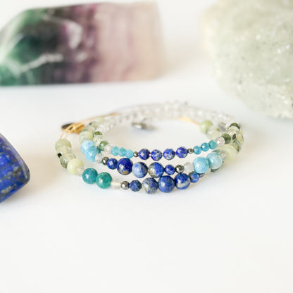 Beautiful Balance Natural Crystal Bracelet for intentional living