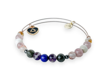 Libra Bracelet in natural light, emphasizing its serene hues.