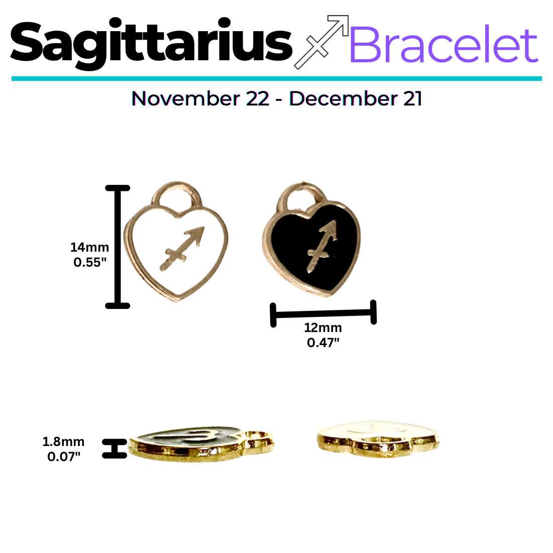 Sagittarius Bracelet showcasing Tigers Eye and Amethyst beads.