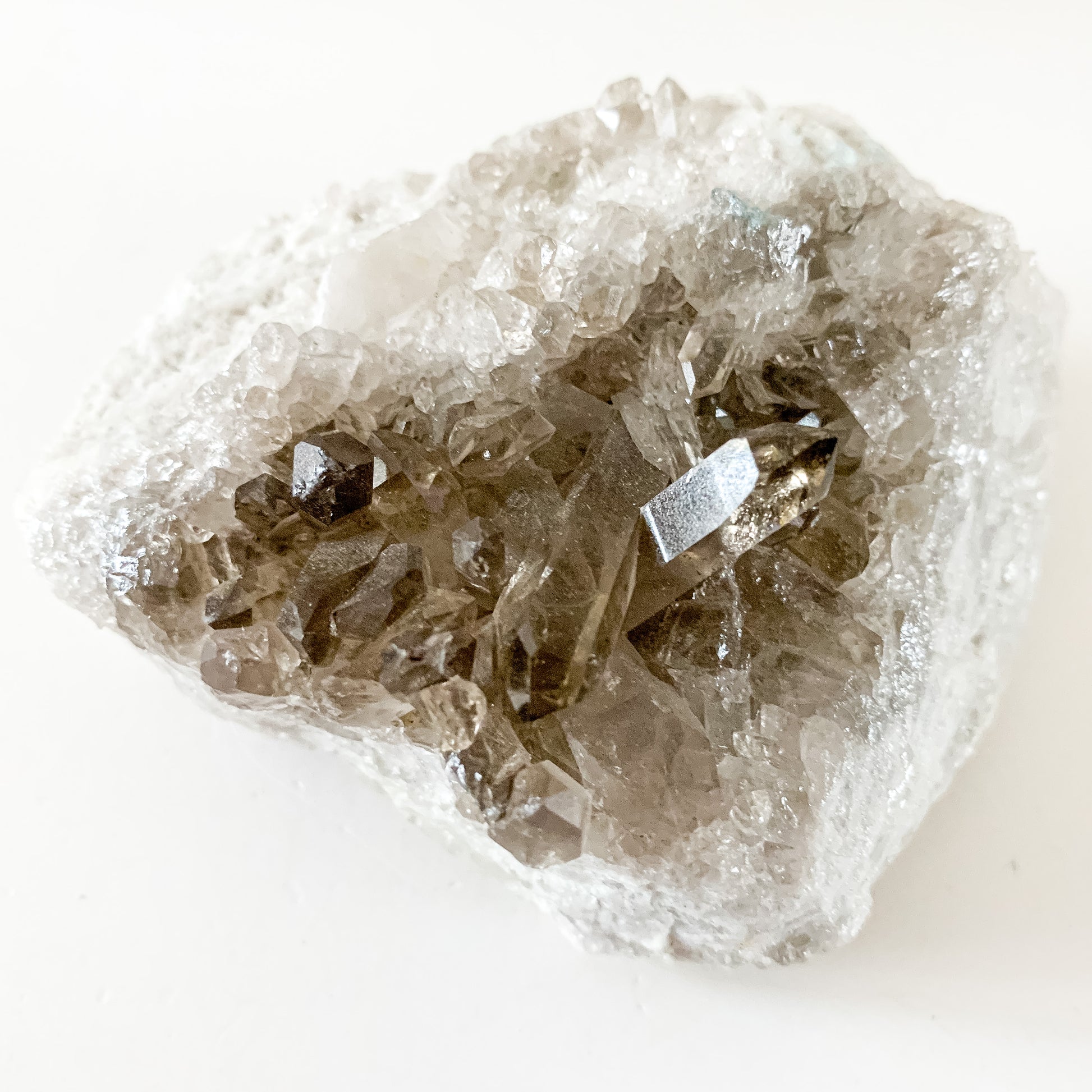 Grounding Smoky Quartz gemstone cluster